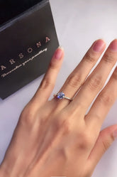 Crystal Engagement Ring